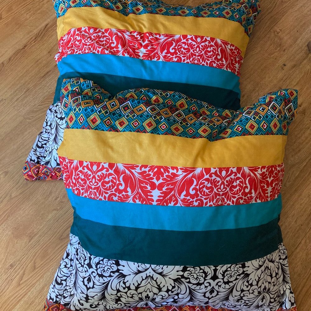 2 Decorative Bohemian Throw Pillows for Beds